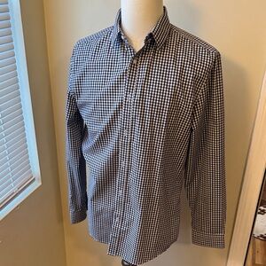 H&M Men's Black and White Gingham Shirt